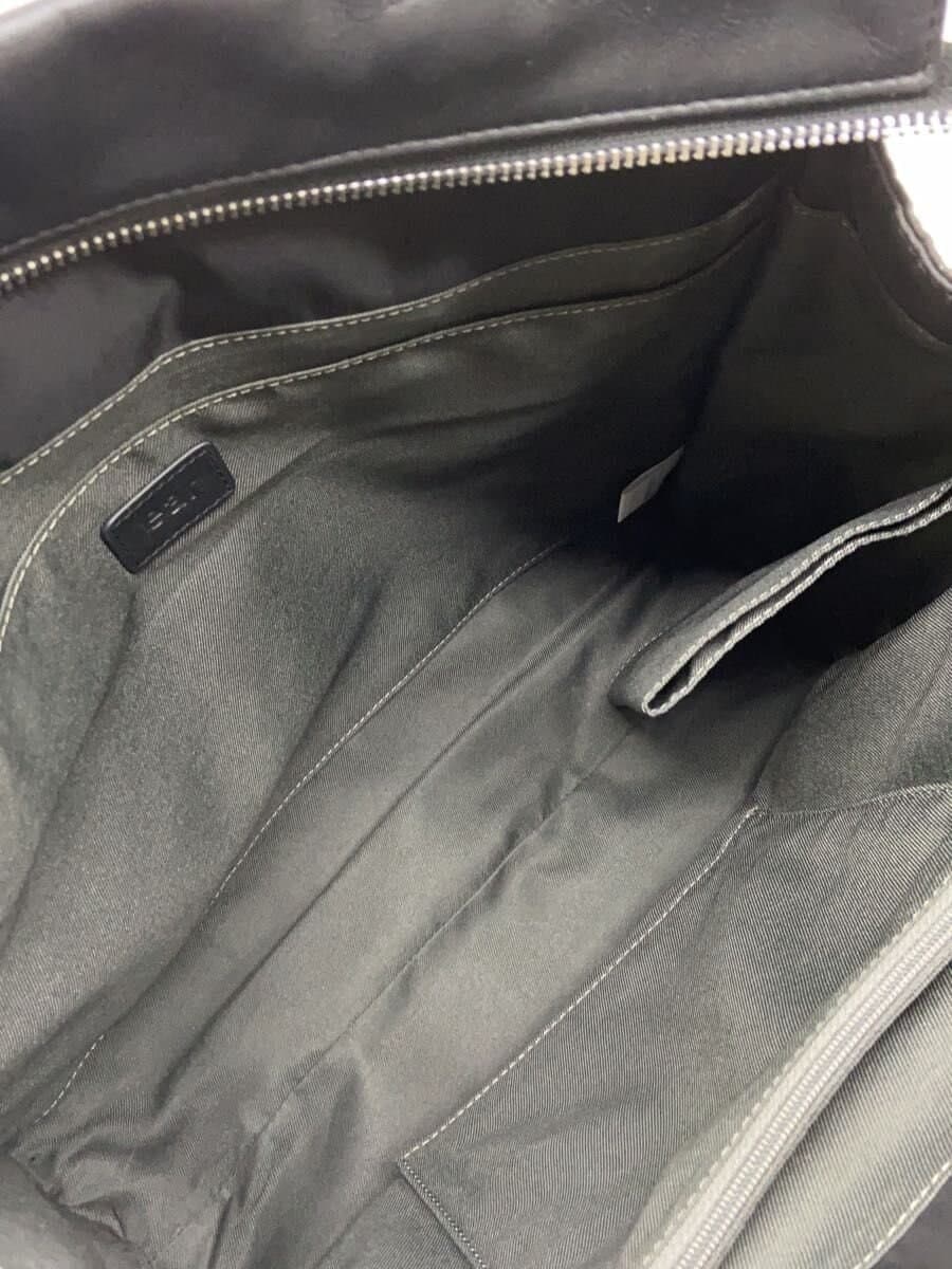 ear PAPILLONNER tote bag leather BLK plain 6