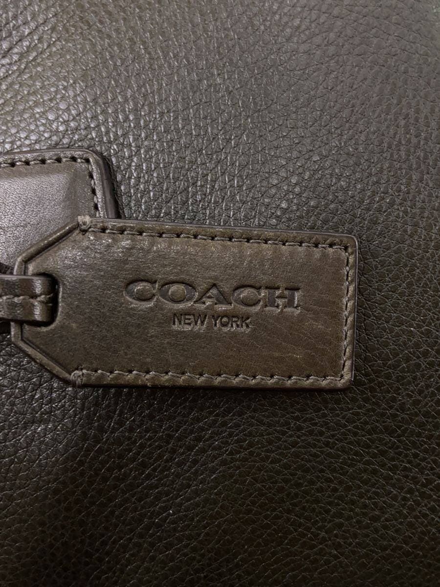 COACH Briefcase Leather BLK 70478 5