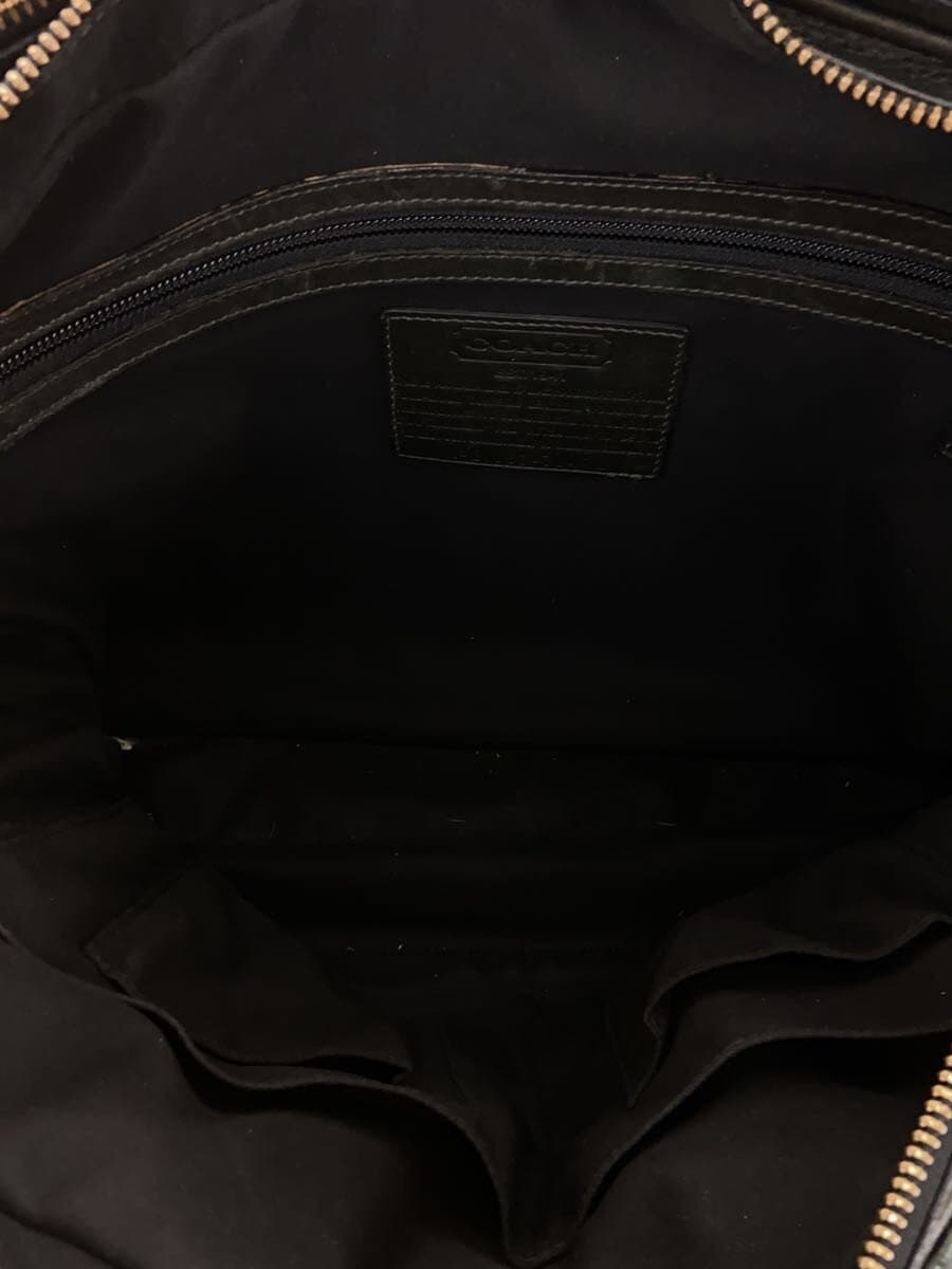 COACH Briefcase Leather BLK 70478 6