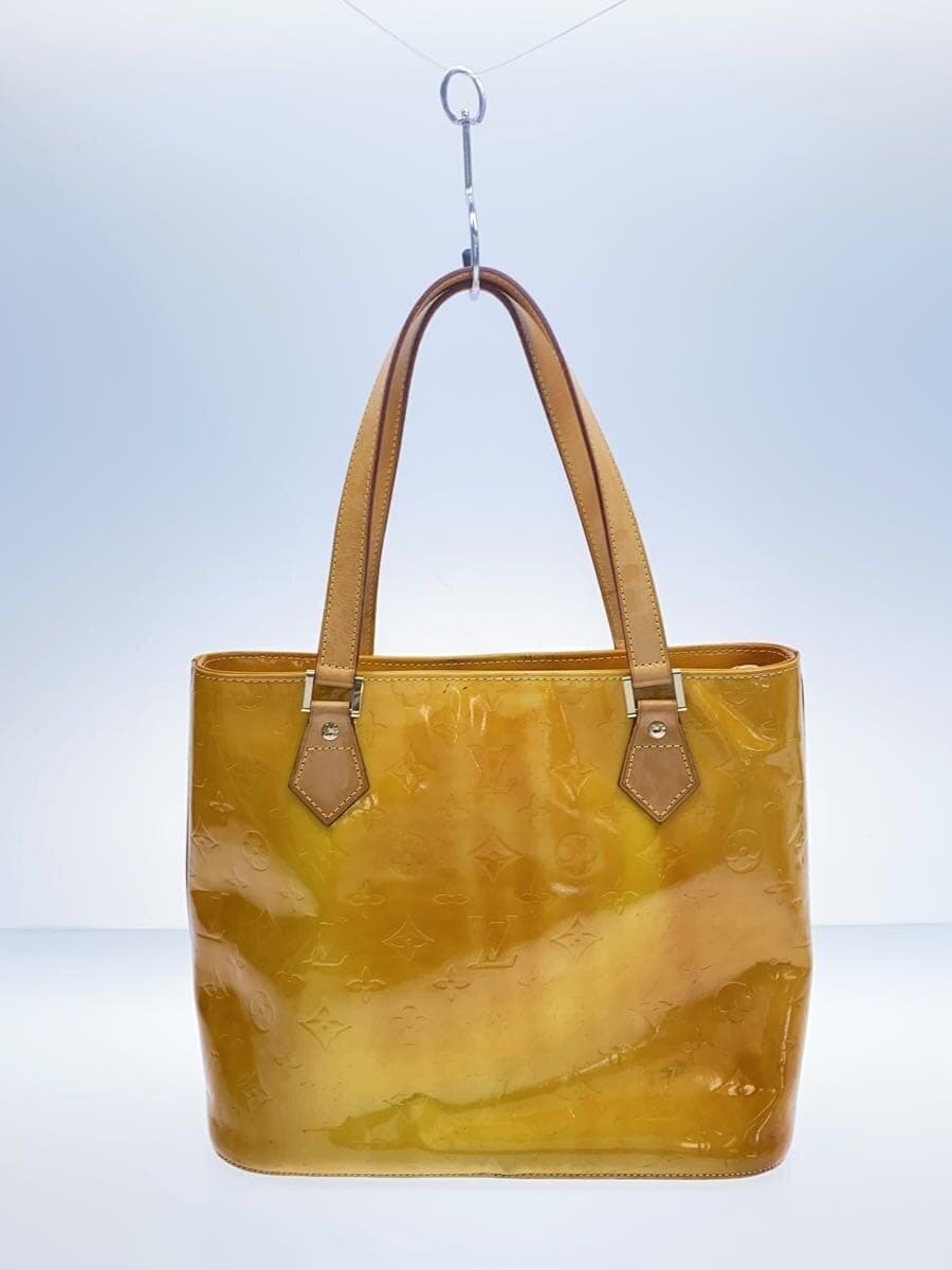 LOUIS VUITTON Houston _Monogram Vernis Patent Leather YLW 3