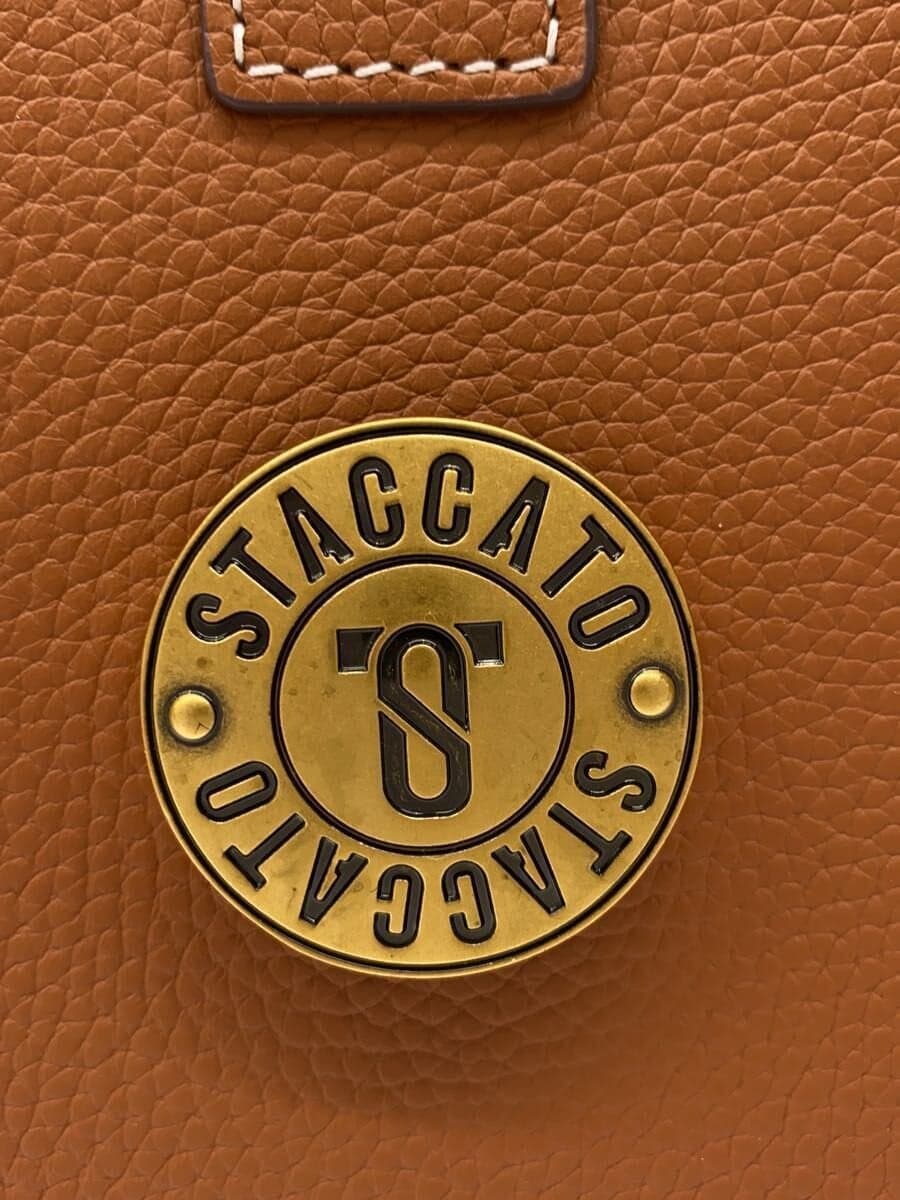 STACCATO Tote Bag Leather Camel Solid 5