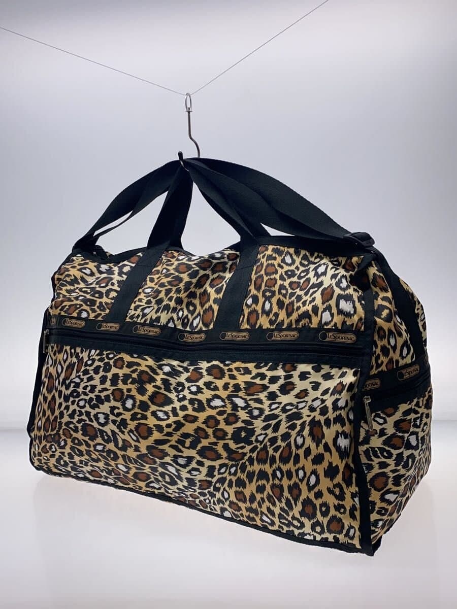 LESPORTSAC Boston Bag Nylon Yellow Leopard 2