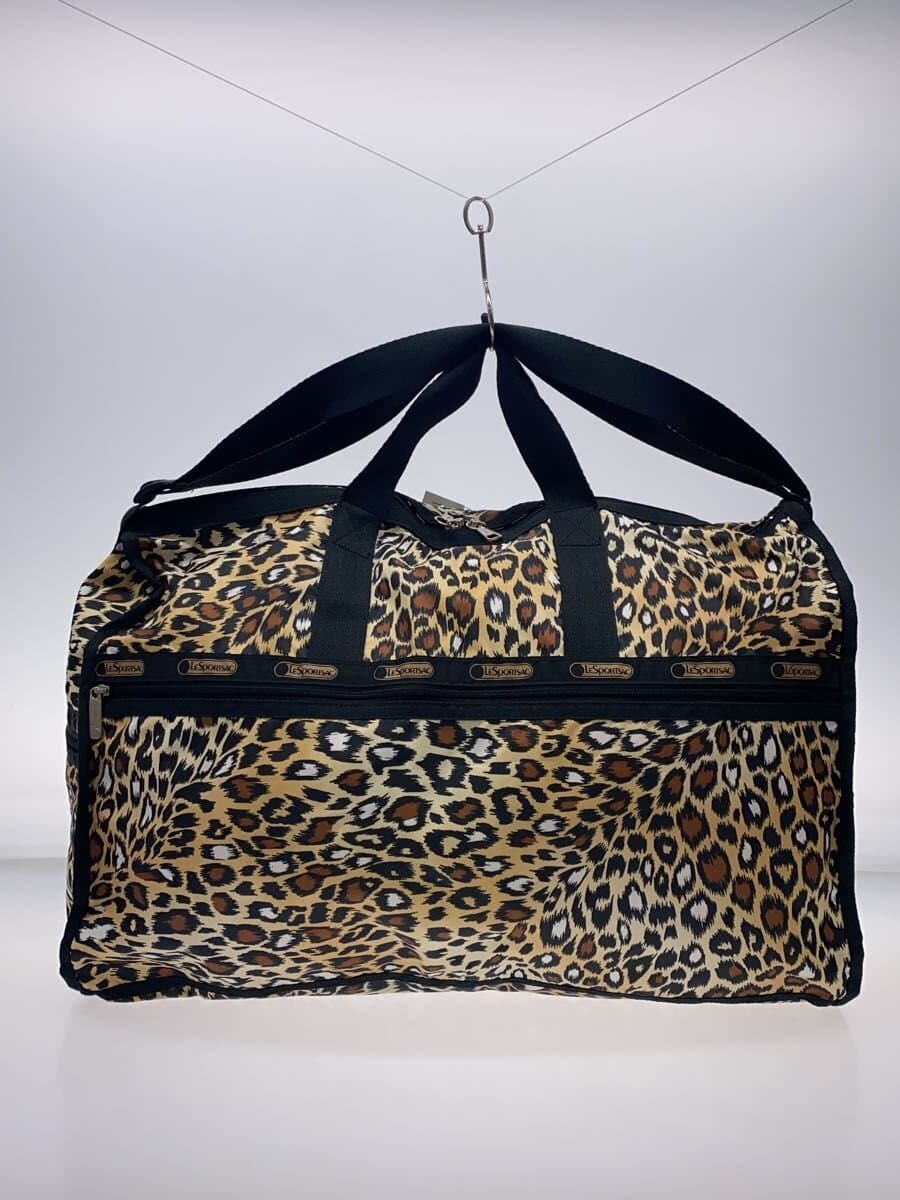 LESPORTSAC Boston Bag Nylon Yellow Leopard 3