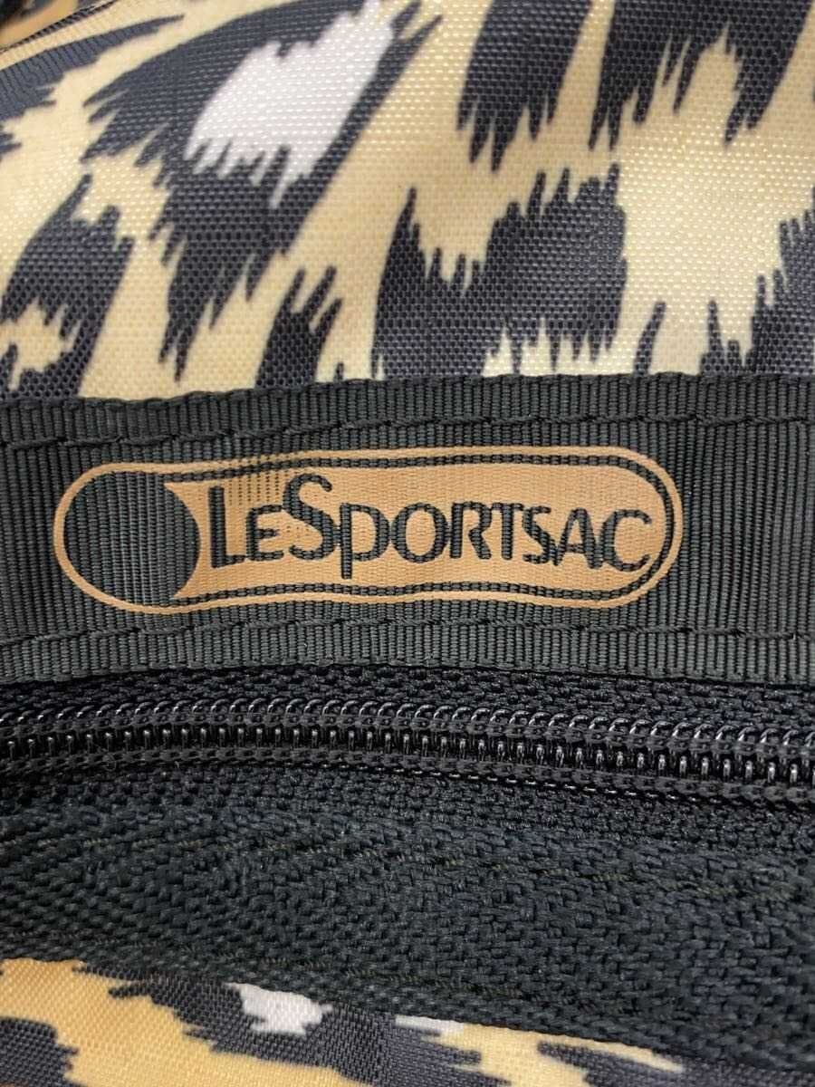 LESPORTSAC Boston Bag Nylon Yellow Leopard 5