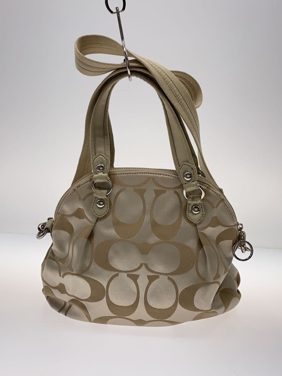COACH Shoulder Bag BEG All Over Pattern 18708 2-Way Signature 3
