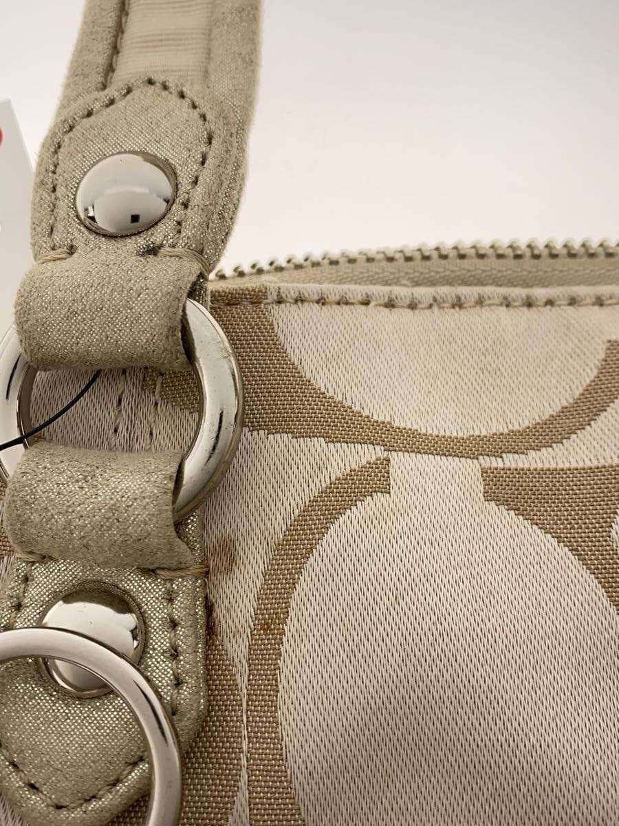 COACH Shoulder Bag BEG All Over Pattern 18708 2-Way Signature 9