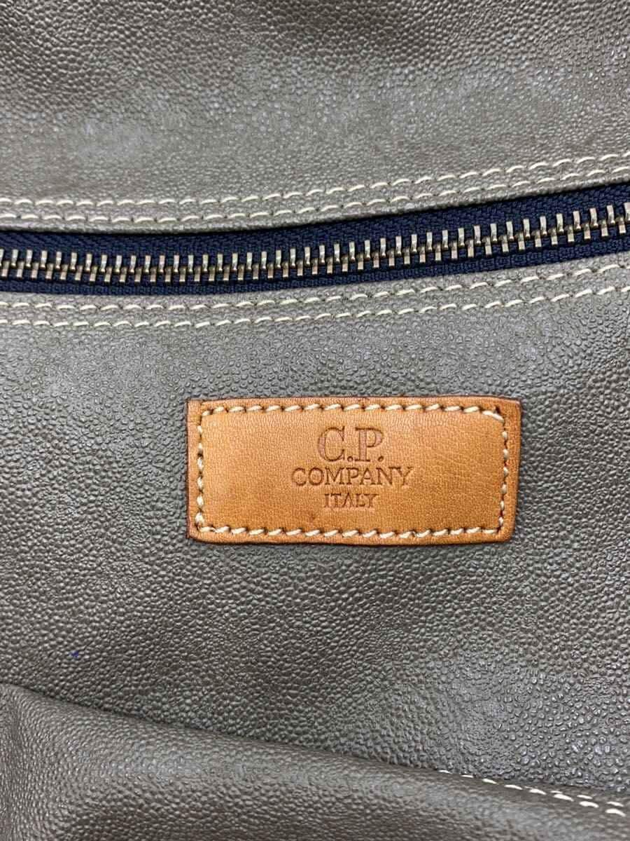 C.P.COMPANY90s Boston Bag Tote Bag Leather GRY 5