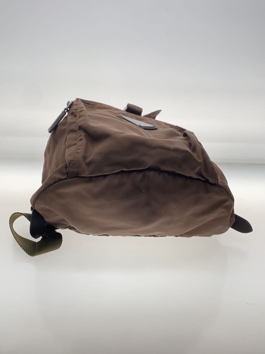 PRADA Triangle Logo Triangle Logo With Wear Backpack Nylon BRW 4