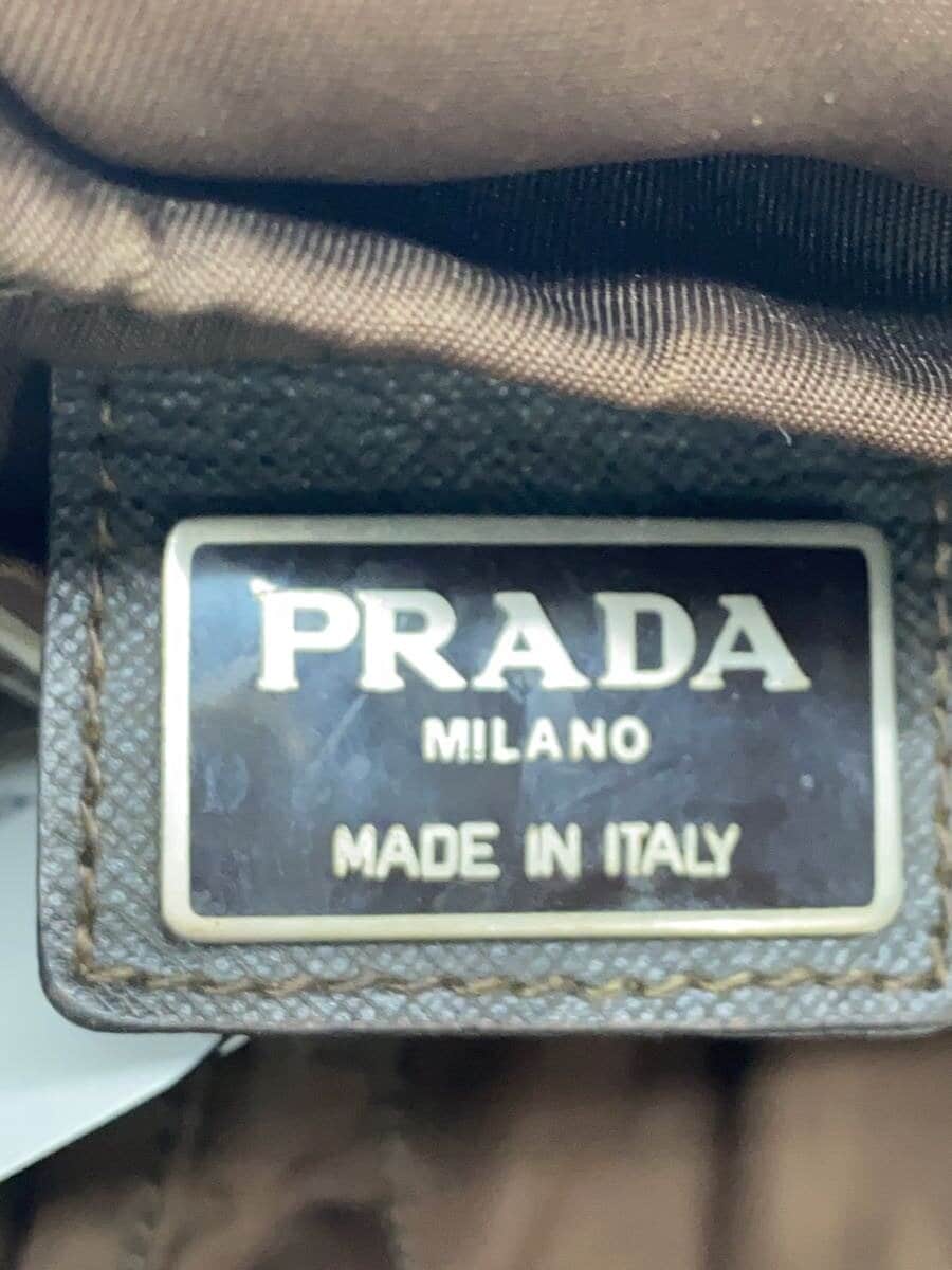 PRADA Triangle Logo Triangle Logo With Wear Backpack Nylon BRW 5