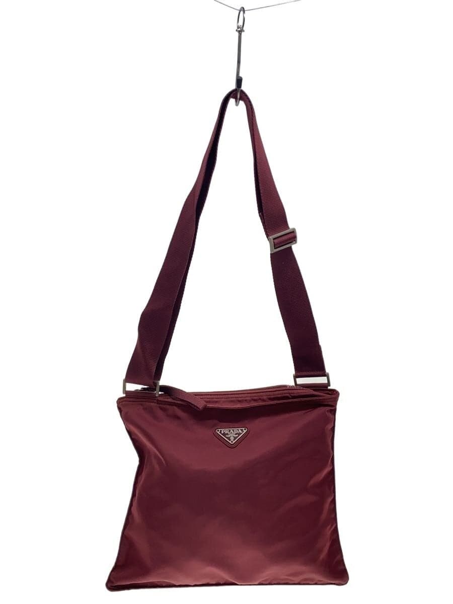 PRADA Triangle Logo Triangle Logo With Wear Zip Repair Nylon BRD