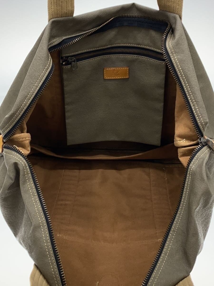 C.P. COMPANY 90s Boston bag Tote bag Leather GRY 6