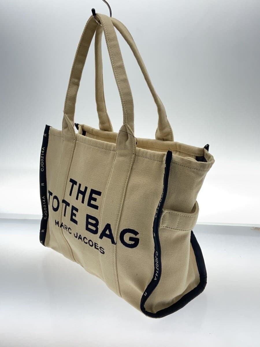 MARC JACOBS The Jacquard Tote Bag Canvas Beige M0017048 2
