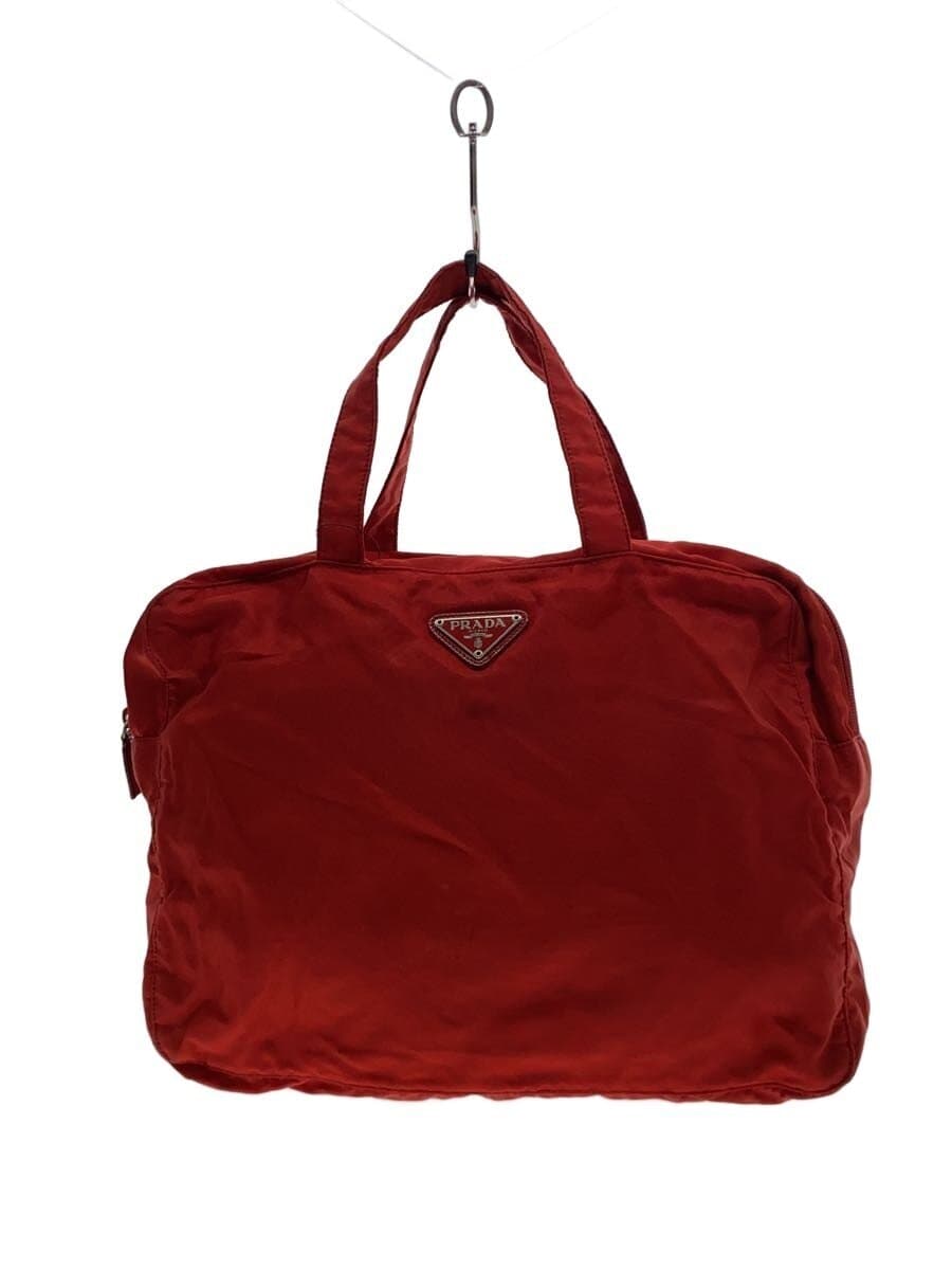 PRADA Handbag Nylon RED