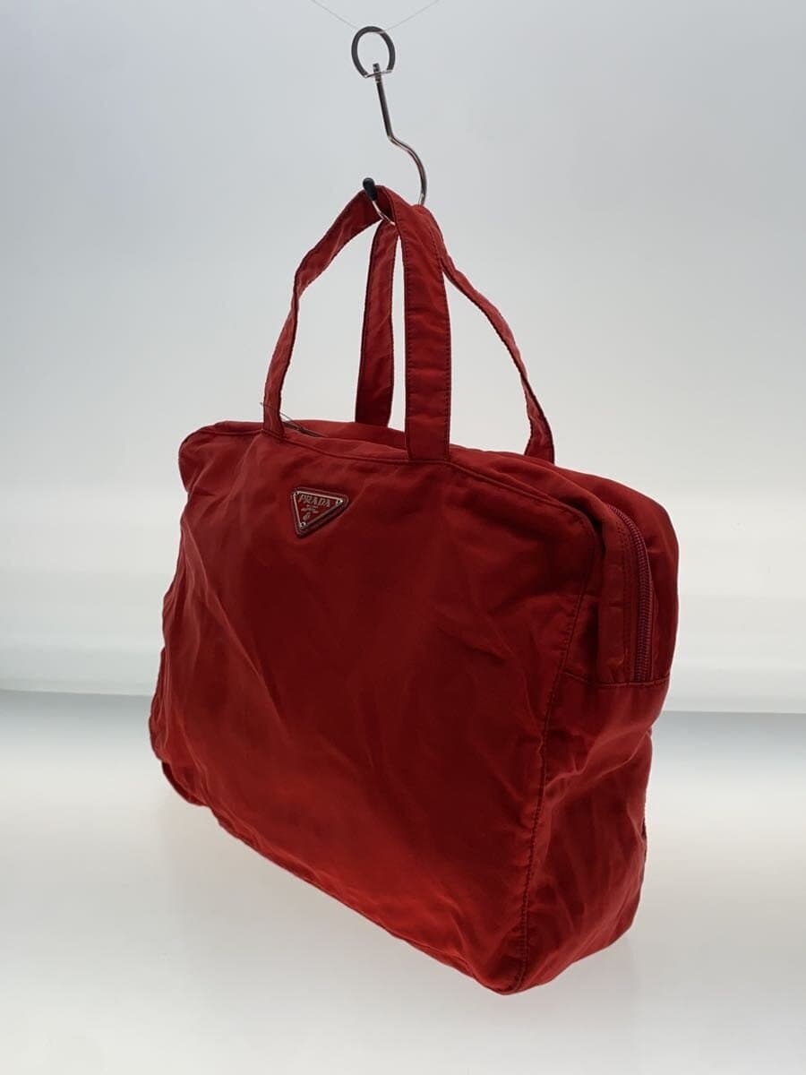 PRADA Handbag Nylon RED 2
