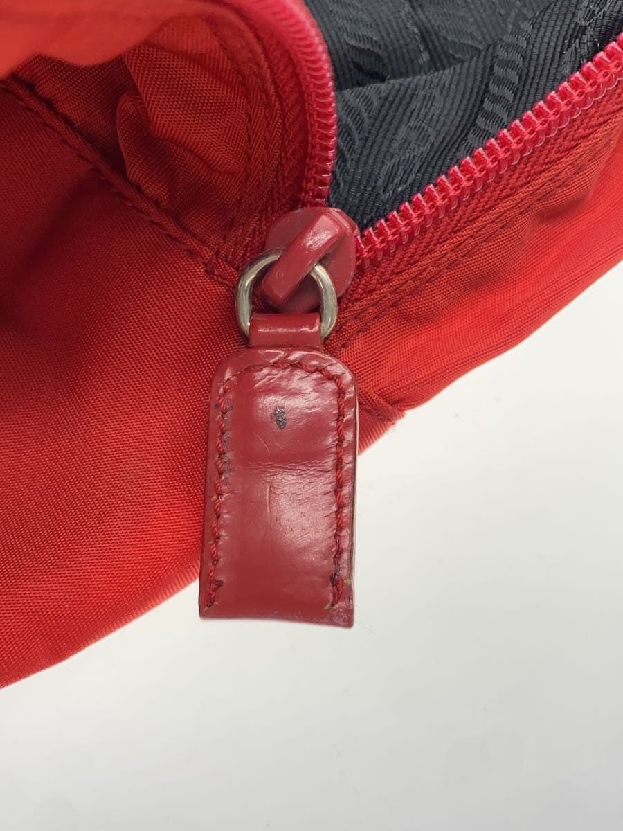 PRADA Handbag Nylon RED 7
