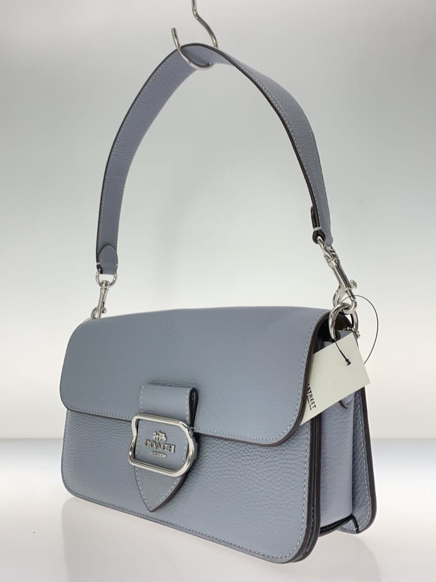 COACH Shoulder Bag Leather BLU cl-461 2