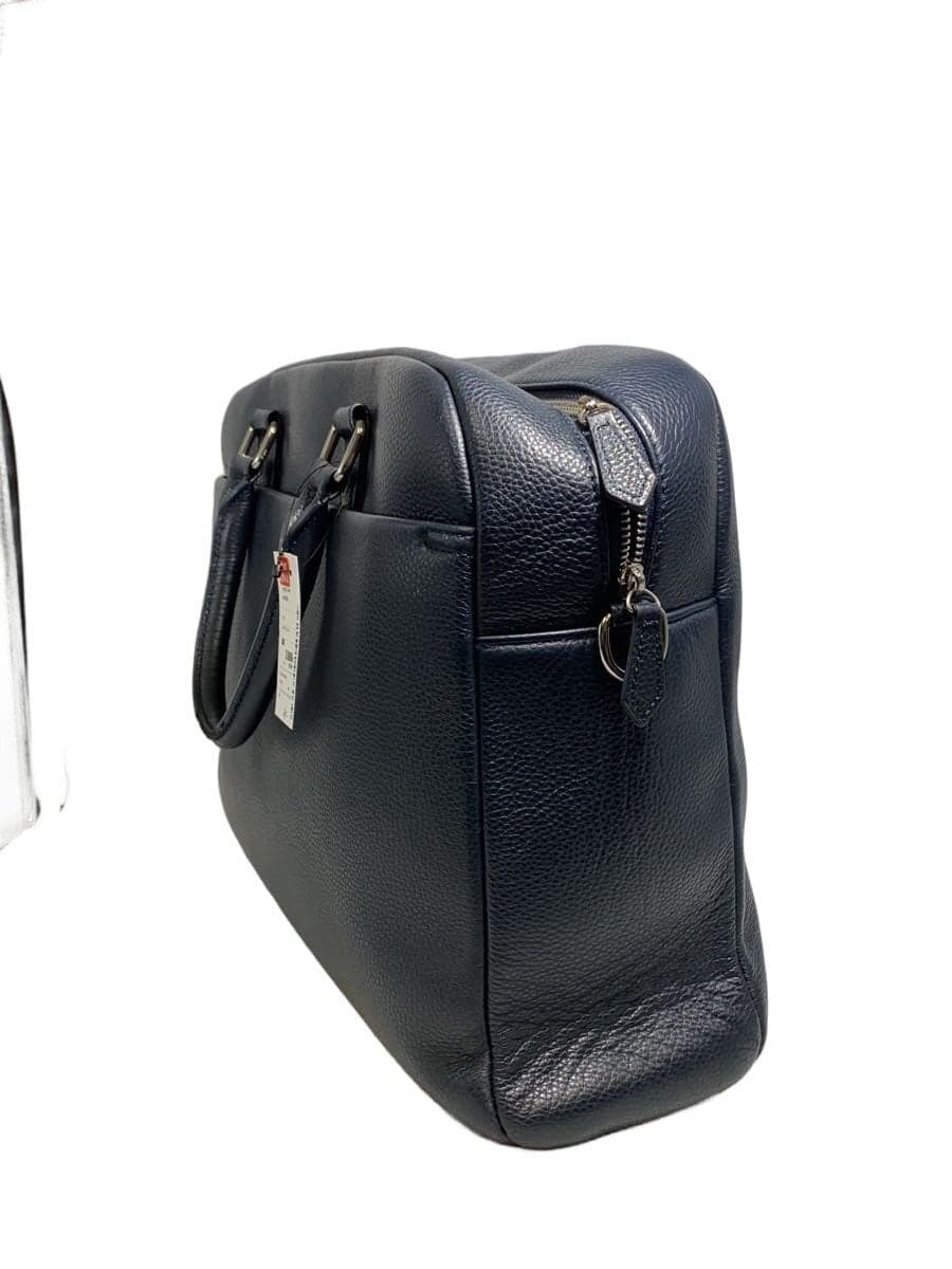 MURA Briefcase Leather NVY Solid 2