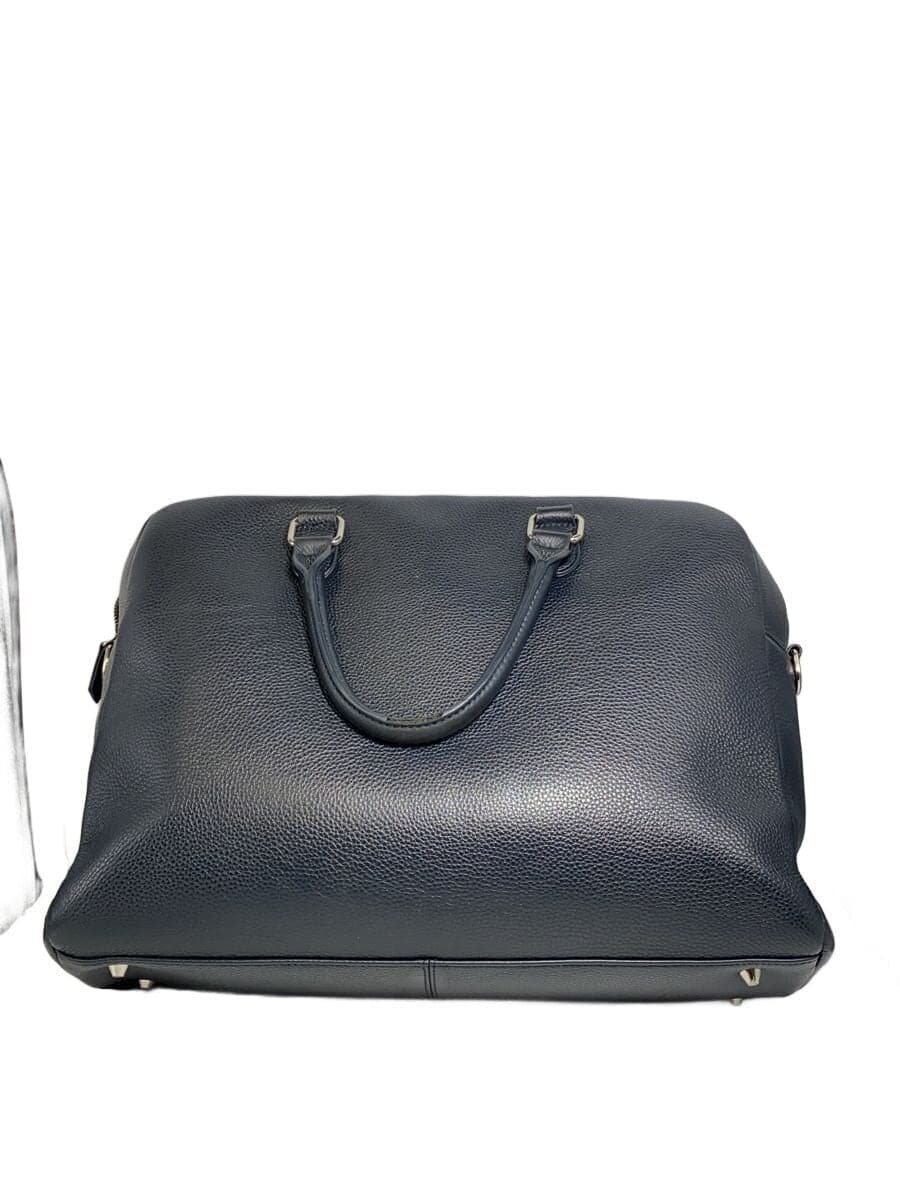 MURA Briefcase Leather NVY Solid 3