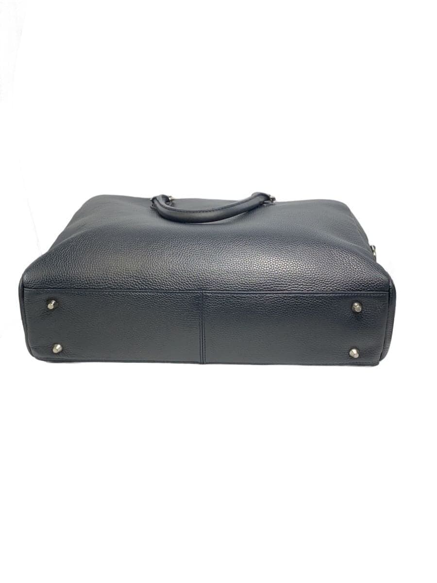 MURA Briefcase Leather NVY Solid 4