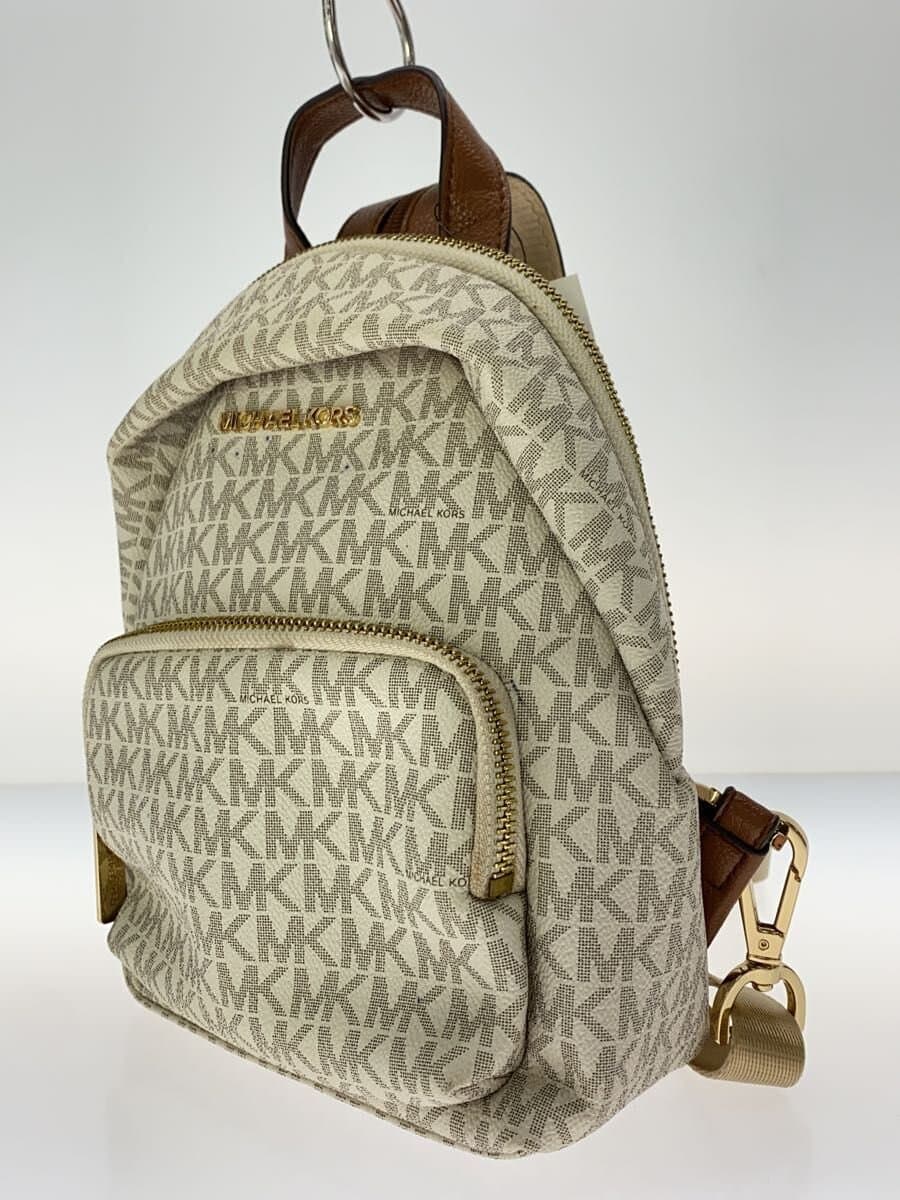 MICHAEL KORS Backpack Leather WHT All Over Pattern 35T0GERB5B 2