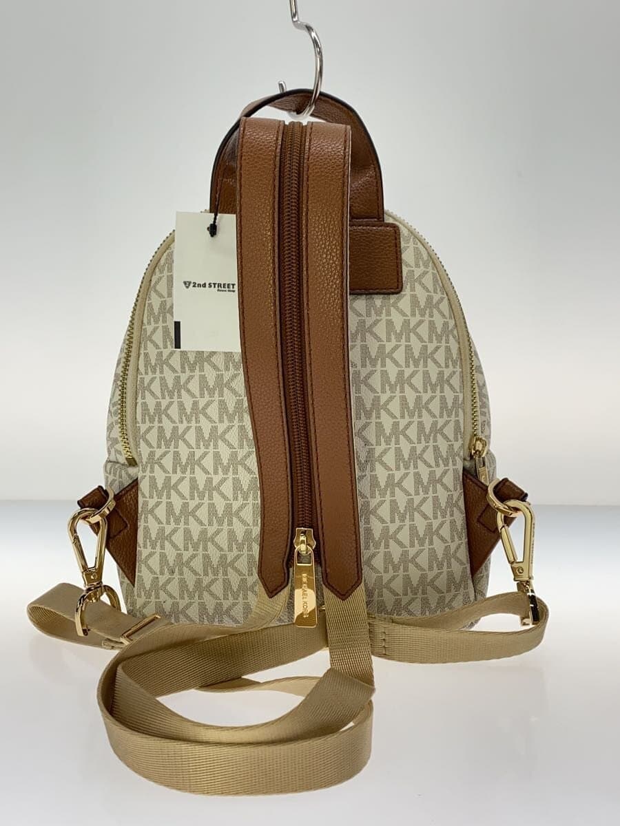 MICHAEL KORS Backpack Leather WHT All Over Pattern 35T0GERB5B 3