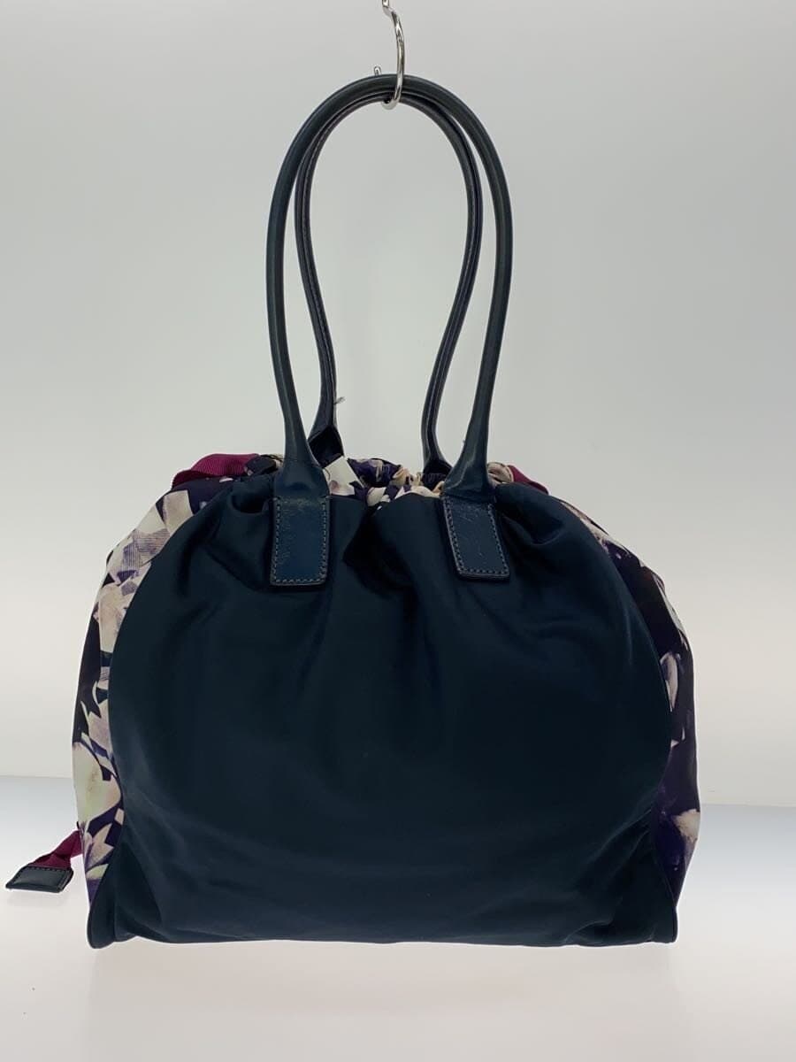 Paul Smith Tote Bag Nylon NVY Floral 3