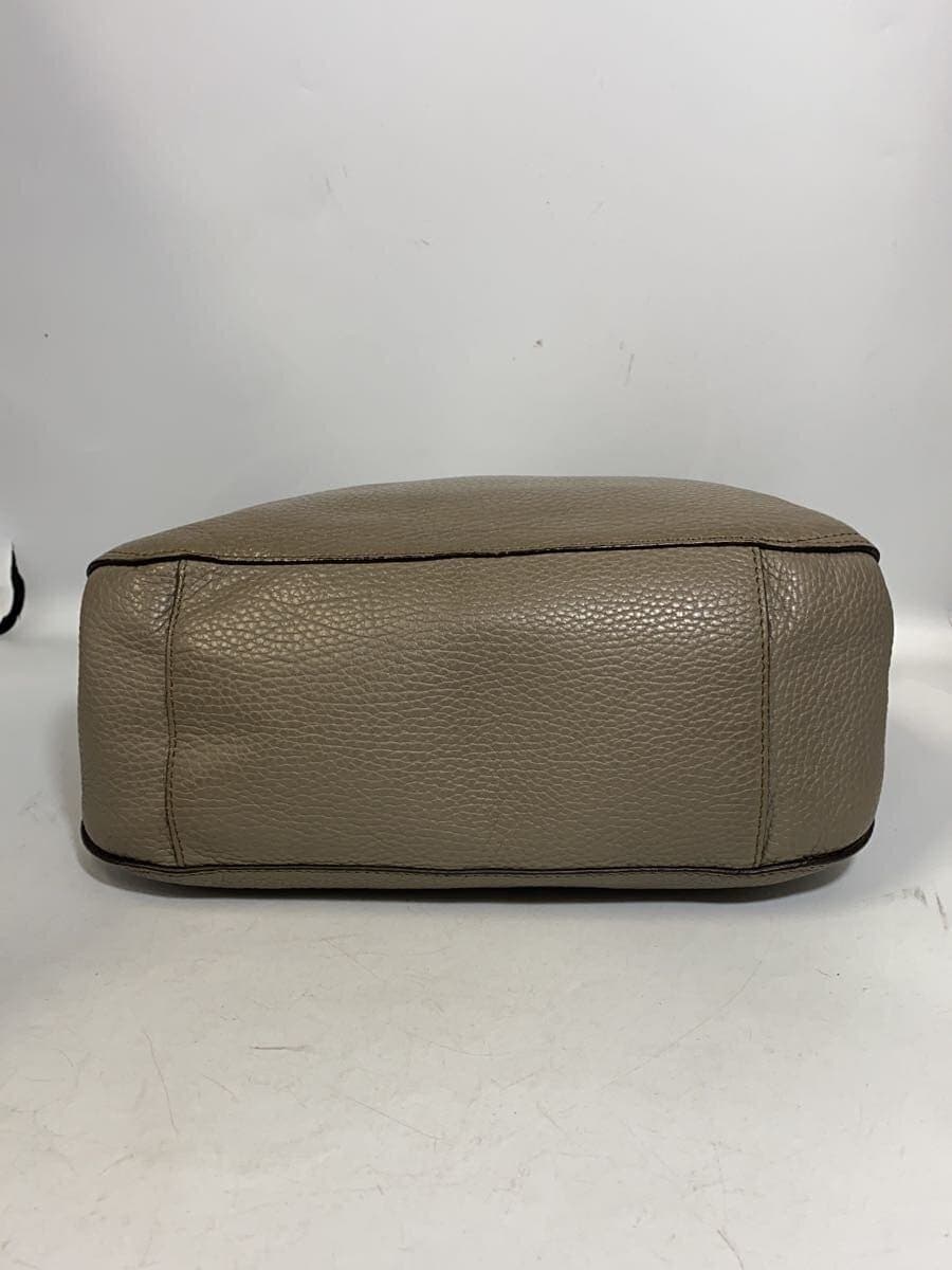 FURLA Handbag Leather GRY 4