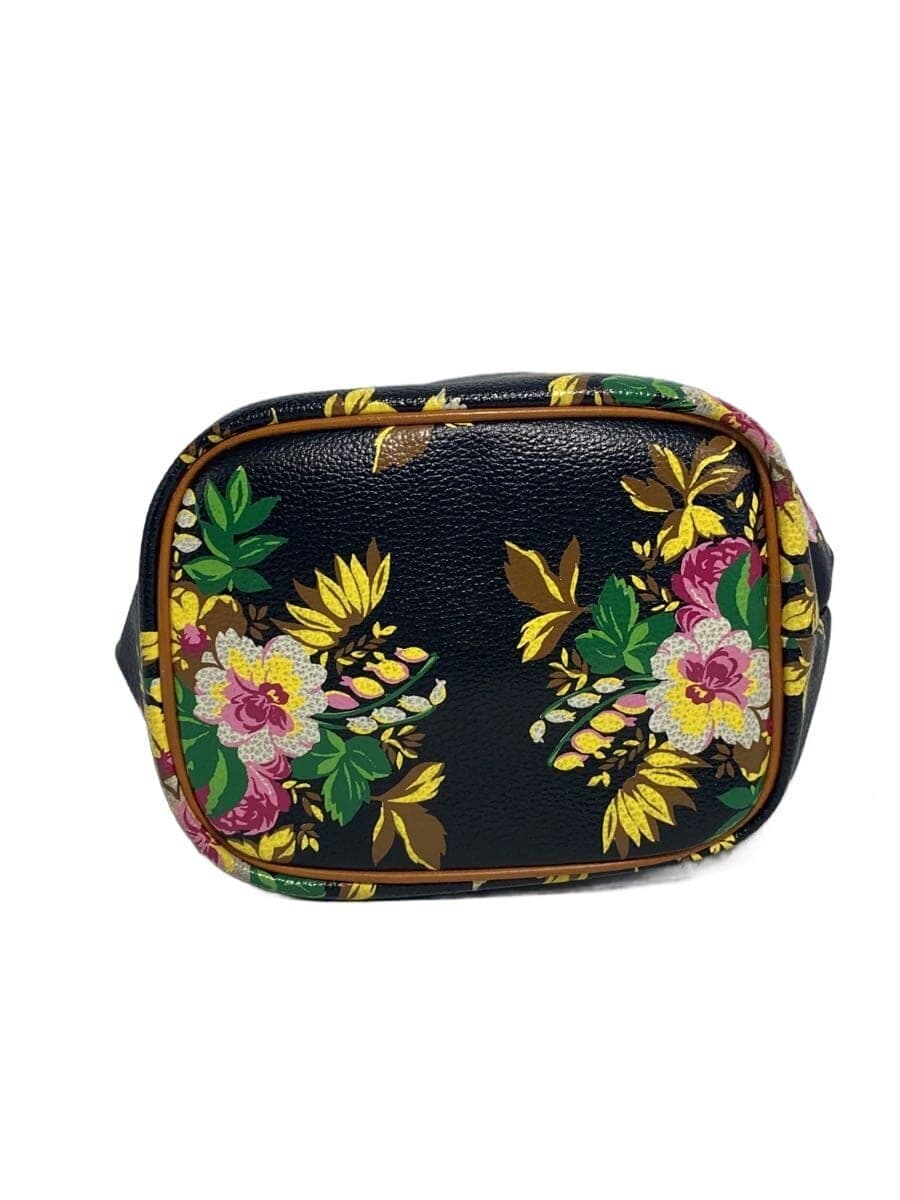 KENZO Shoulder Bag PVC BLK Floral 4