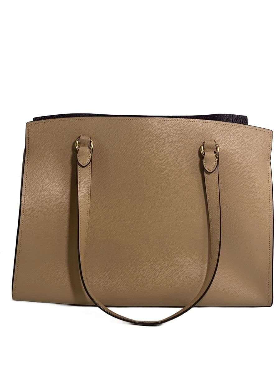 COACH Tote Bag Leather BEG C4077 3