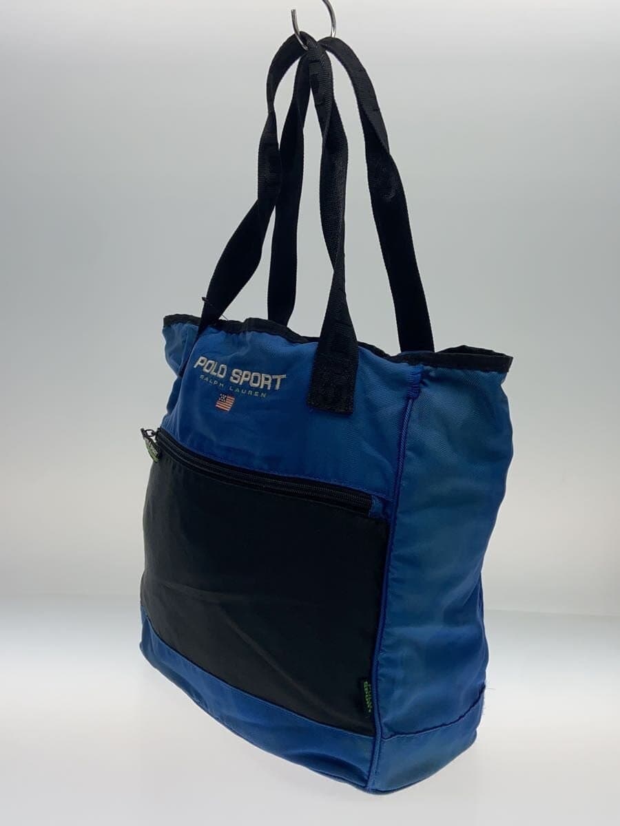 POLO SPORT Fade Tote Bag Nylon BLU Solid 2