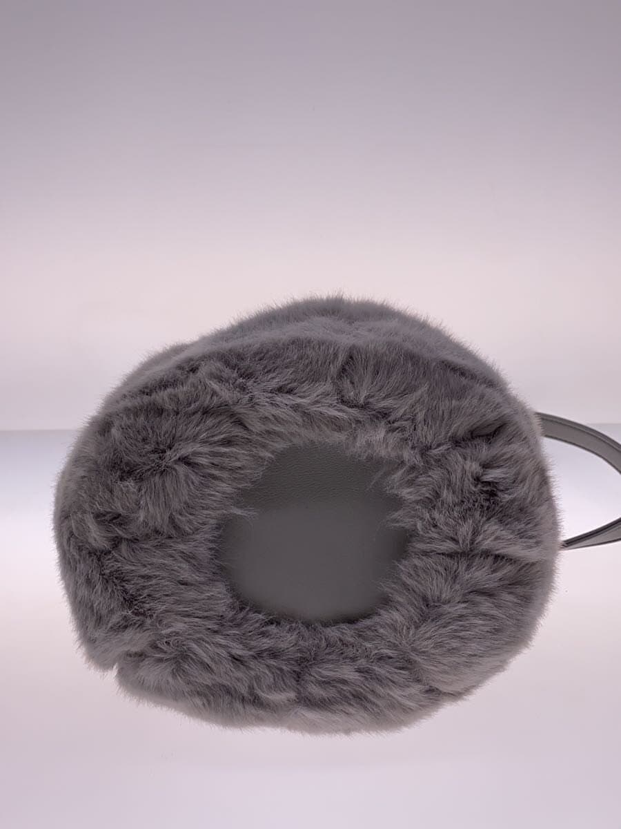 MARY QUANT Shoulder Bag Fur GRY Solid 220-864275-010-0 4