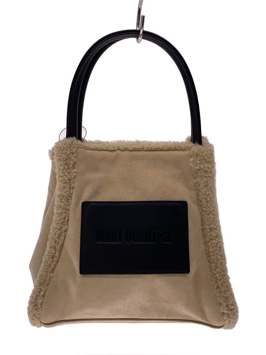 MARY QUANT Reversible Shoulder Bag BEG Solid