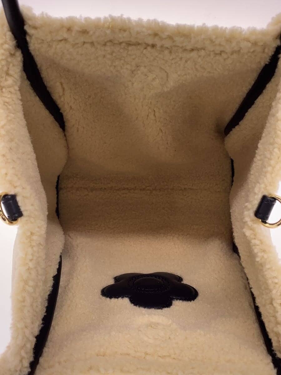 MARY QUANT Reversible Shoulder Bag BEG Solid 6