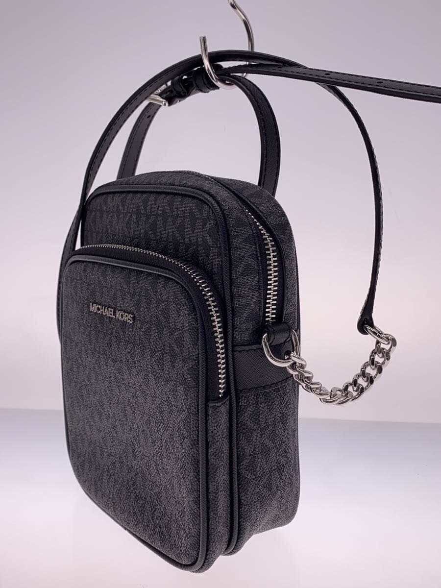 MICHAEL KORSJET SET TRAVEL MD NS CHAIN XBODY PVC BLK All Over Pattern 35F1STVC2B 2