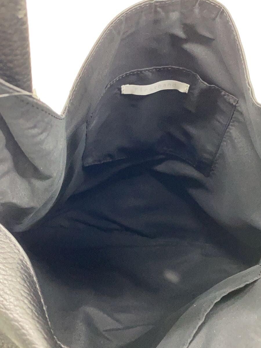 Firsthand Leather Marche Tote Bag Leather BLK fsm-02 6