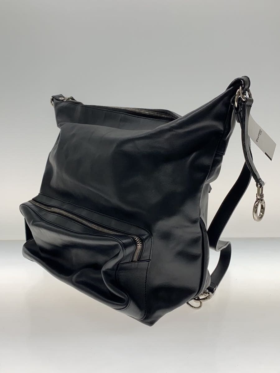 MARNI Backpack Leather Black Slight scuffing on corners 2