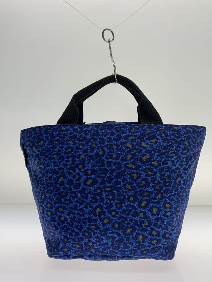 Herve Chapelier Pansa Blue Boat-shaped Tote Handbag Polyester BLU Animal 3