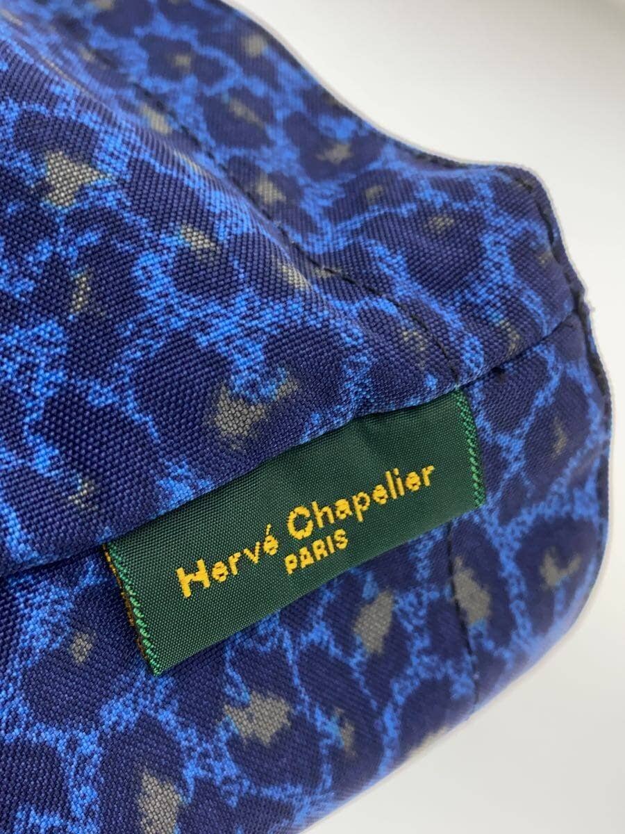 Herve Chapelier Pansa Blue Boat-shaped Tote Handbag Polyester BLU Animal 5