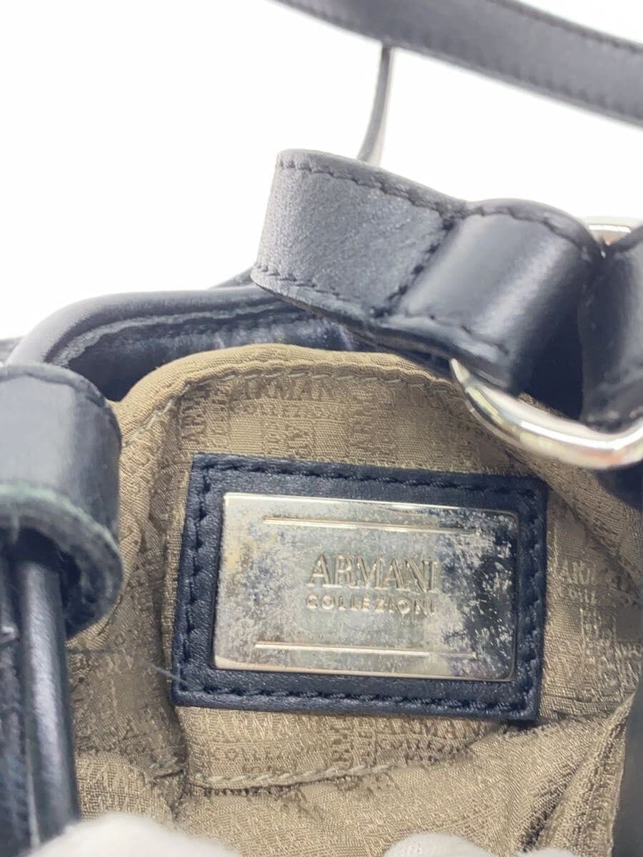 ARMANI COLLEZIONI Shoulder Bag -- BLK All-over pattern 5