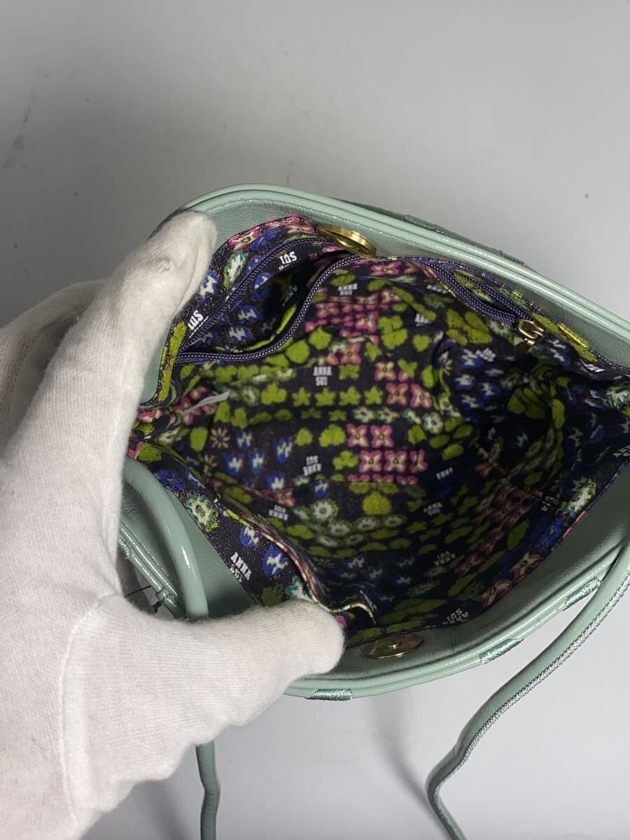 ANNA SUI New Garden Mini Shoulder Shoulder Bag -- GRN All-over Pattern 6
