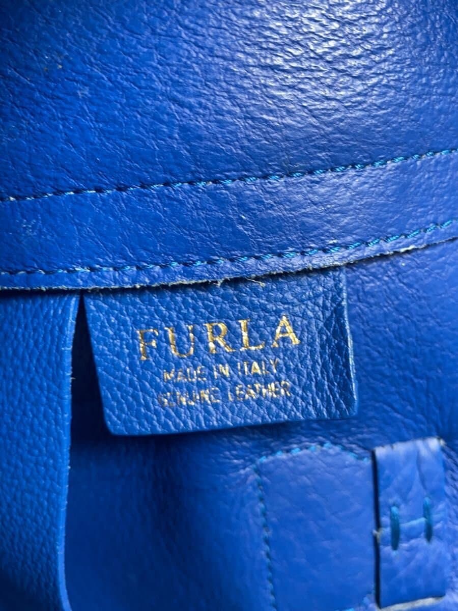 FURLA Shoulder Bag Leather BLU F6852 5