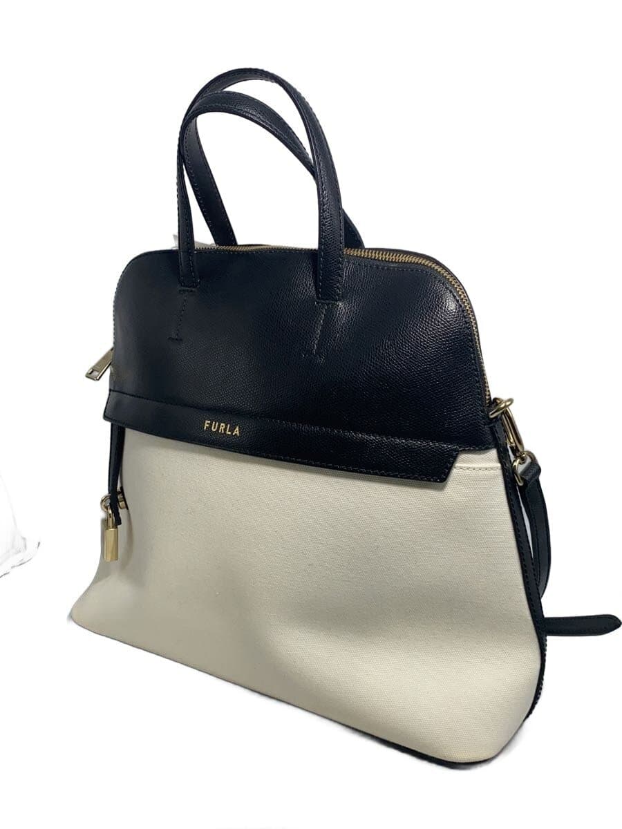 FURLA Shoulder Bag Leather Black 2