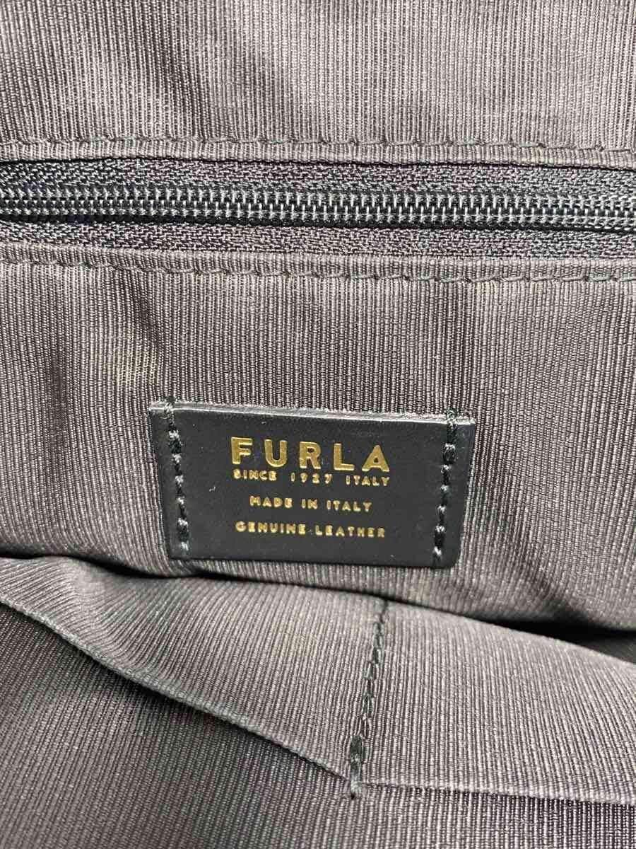 FURLA Shoulder Bag Leather Black 5