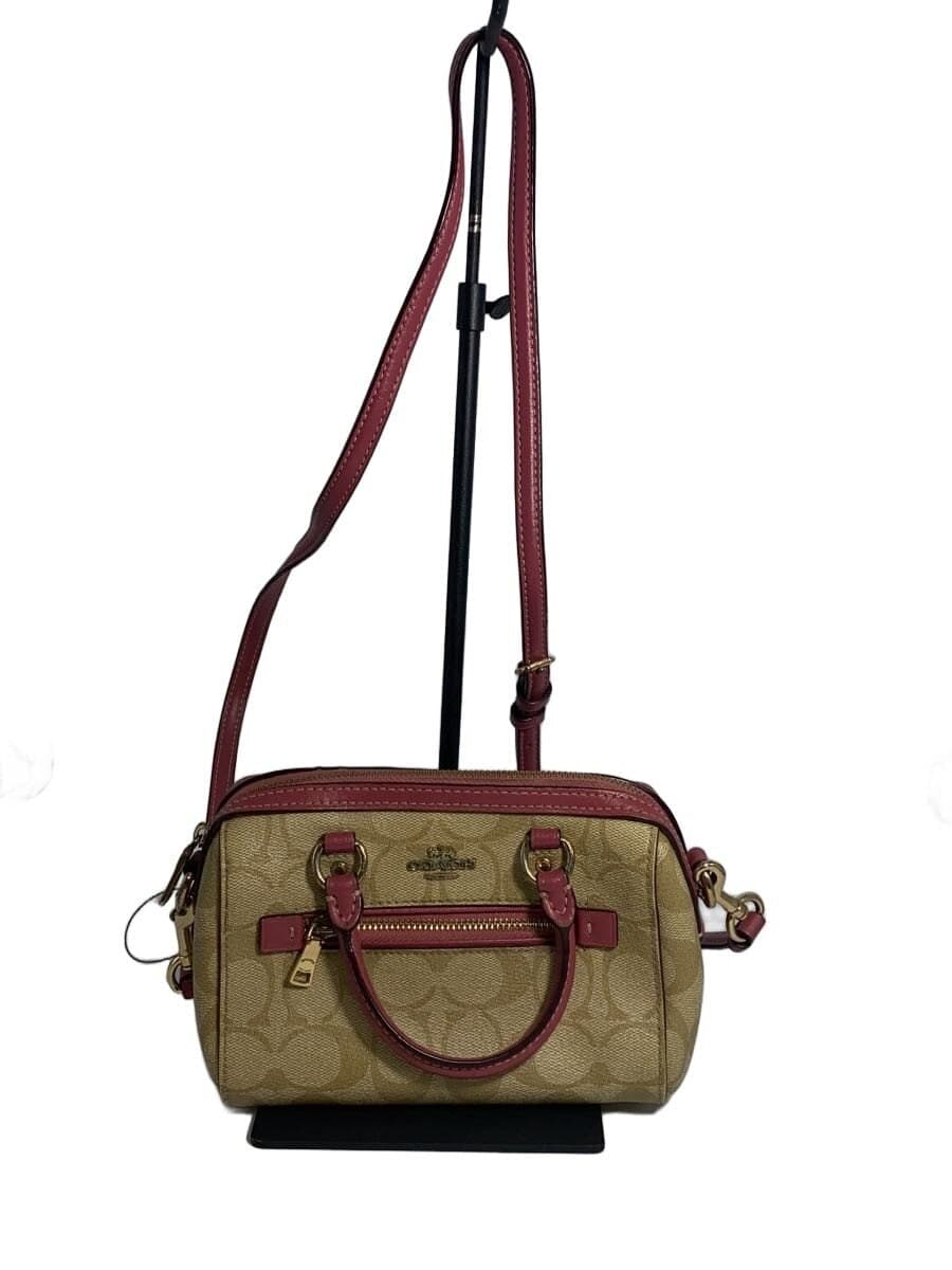 COACH Shoulder Bag Leather BRW All-over Pattern C9947