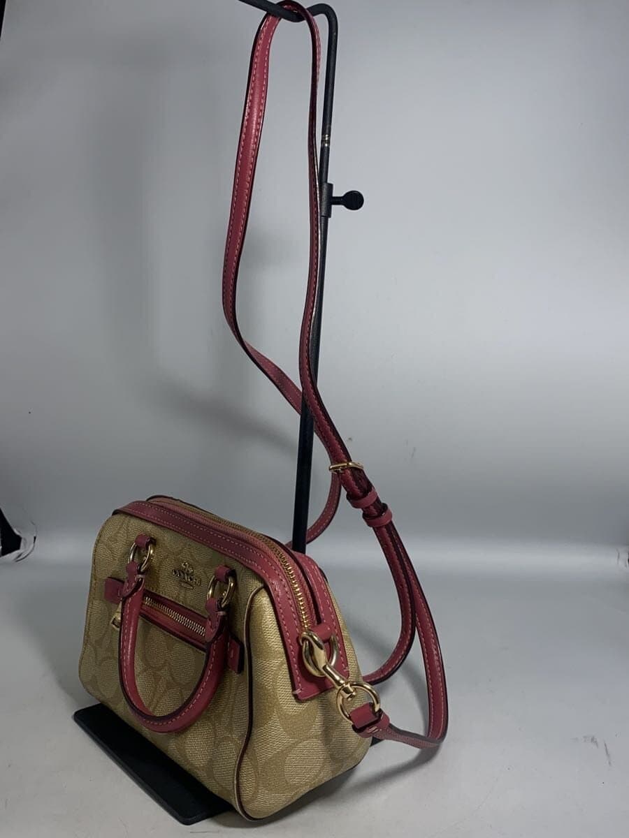 COACH Shoulder Bag Leather BRW All-over Pattern C9947 2