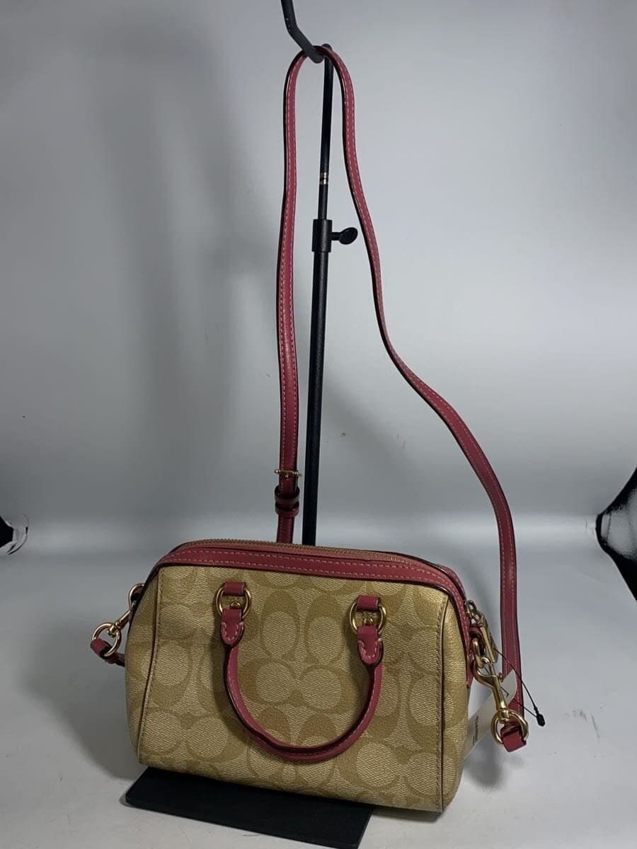 COACH Shoulder Bag Leather BRW All-over Pattern C9947 3