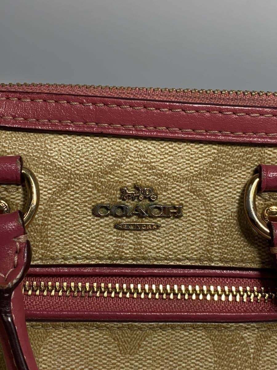 COACH Shoulder Bag Leather BRW All-over Pattern C9947 5