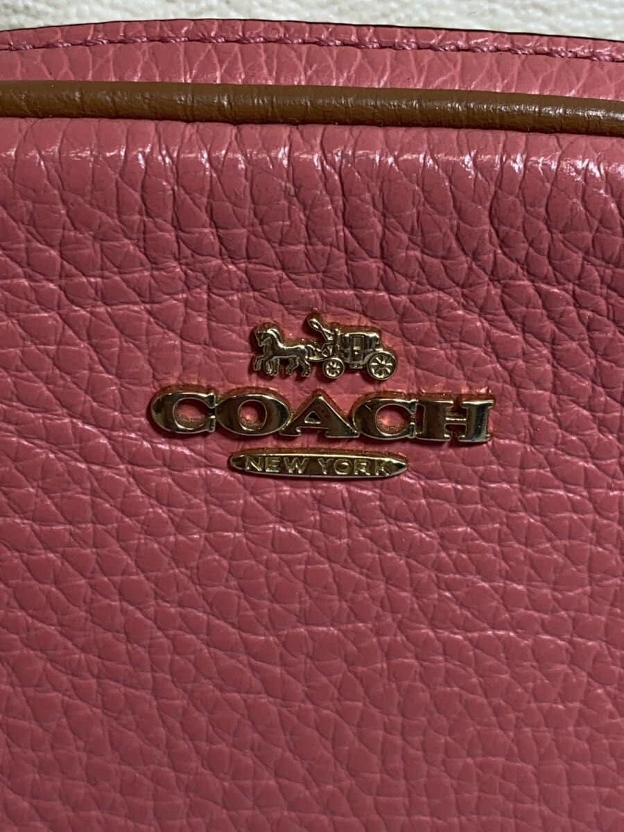 COACH Backpack Leather Beige All-over pattern C8257 5
