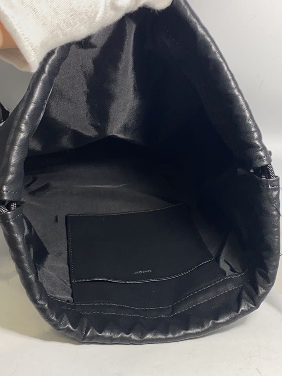 UNION bag Synthetic Leather BLK plain 6