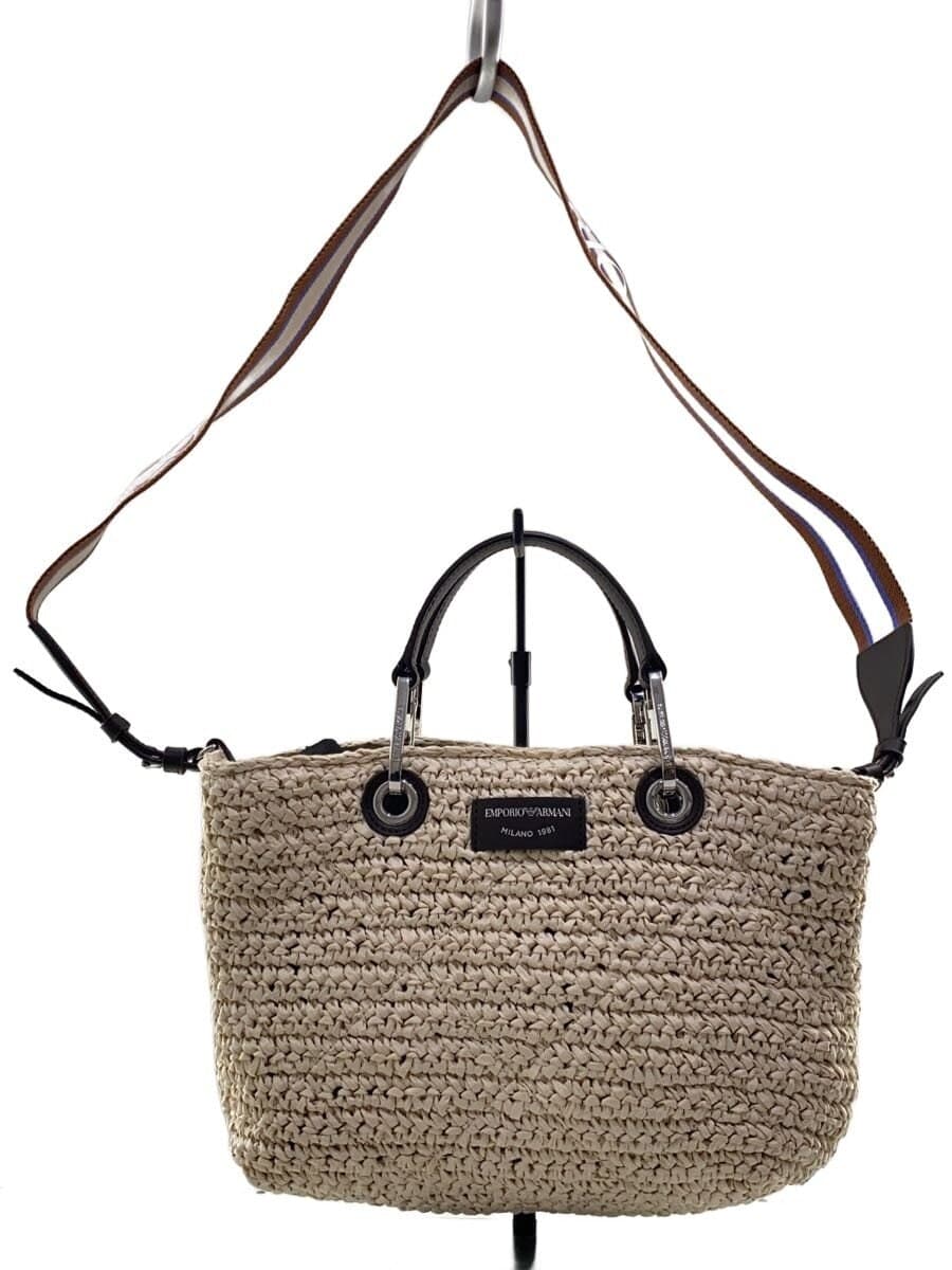 EMPORIO ARMANI tote bag -- BEG